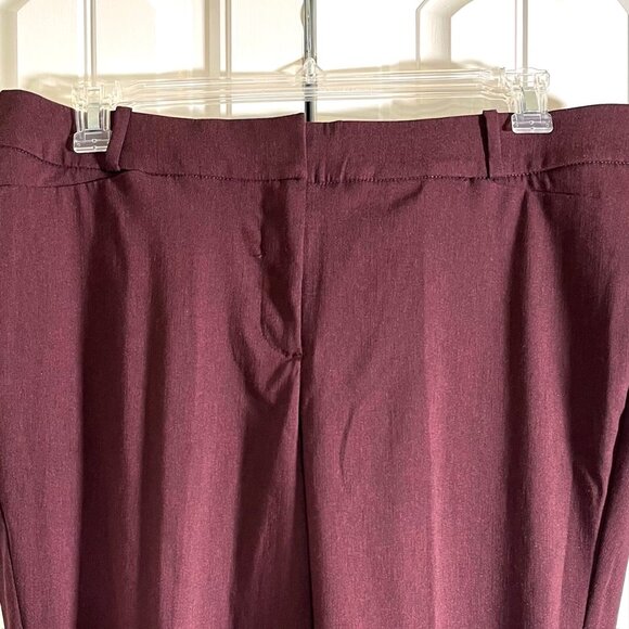 Lane Bryant Madison Slim Ankle Pants in Mulberry Wine (16) New With Tags - Picture 9 of 10
